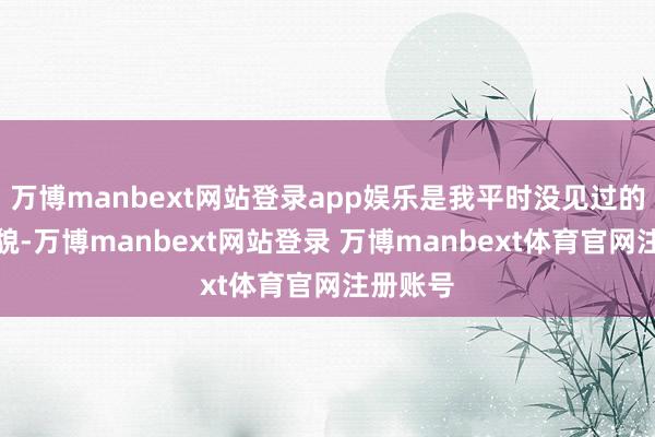 万博manbext网站登录app娱乐是我平时没见过的夸口容貌-万博manbext网站登录 万博manbext体育官网注册账号